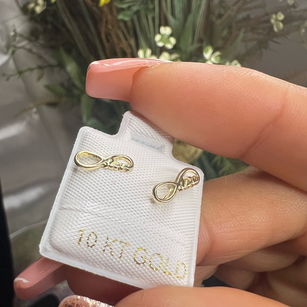 10k Gold Earrings Love